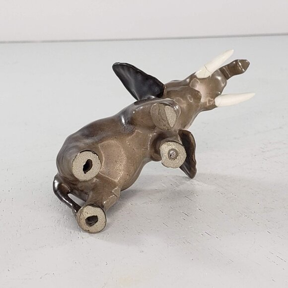 Hagen Renaker Mama Elephant Trunk Up Lucky Matte Miniature Figurine *Repaired* - Picture 5 of 8